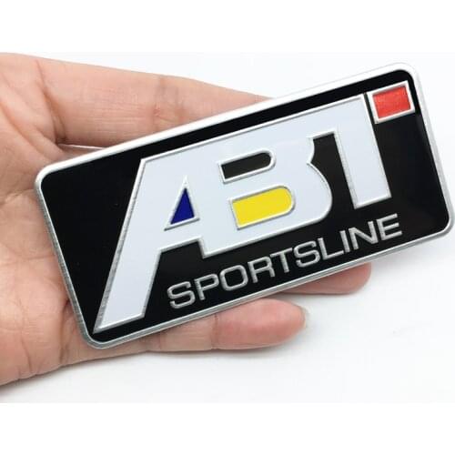 ANTINIYA car styling ABT Aluminum Sticker Decal Emblem Car Accessories For Volkswagen Golf 5 6 7 MK6 MK7 Polo car stickers