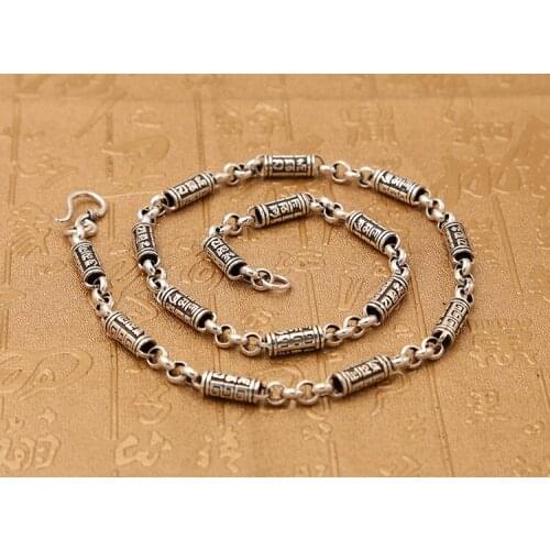 Genuine Solid 925 Sterling Thai Silver Chain Men Women Necklace Jewelry gift A4647