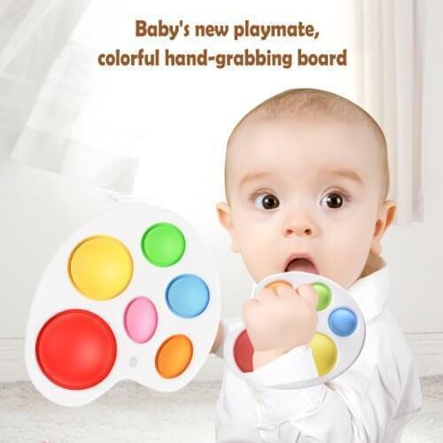 Chenkai 5pcs Silicone Bubble Pop Toy Teether DIY Baby Chewing Pendant Nursing Sensory Teething Pacifier Dummy Jewelry Animal Toy