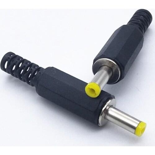 Hot sale 20PCS 4.0 * 1.7 plug Portable DVD / EVD with 4.0 * 1.7mm DC power plug welded male