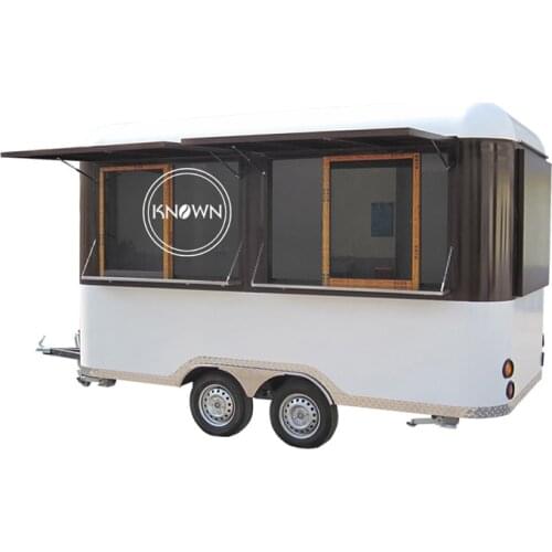 Customized 3.5m long mobile waffle maker food cart for sale