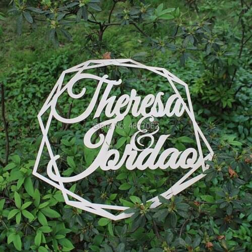 Personalized Wedding Couple Name Sign Custom Wedding Gifts Rustic Country Wedding Decoration