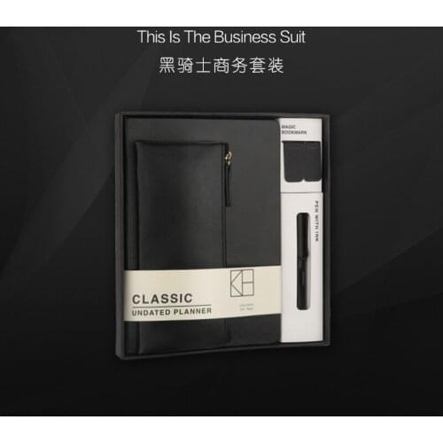 Kinbor 12Pcs/Set Kinbor Black Theme Premium Notebook Set A5 Size Gift Packaging Notebooks School Suppliers Office Stationery