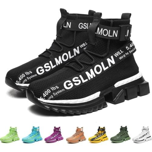 Fashion High Top Sock Sneakers Breathable Casual Men Shoes Man Outdooe Sport Lightweight Big Size Zapatos Hombre Walking Shoes