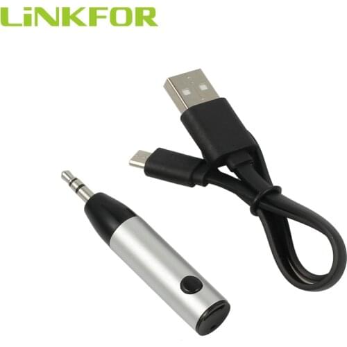 LiNKFOR Bluetooth 4.1 Receiver Bullet Aux Receiver Mini Bluetooth Receiver Wireless Adapter For Car Audio Headphones