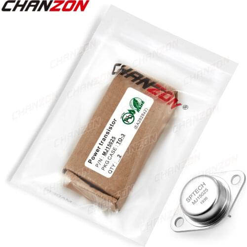 2Pcs MJ15025 TO-3 Power Mosfet Transistor Bipolar Junction BJT Powerful Triode Tube Fets DIP -16A -400V Integrated Circuits