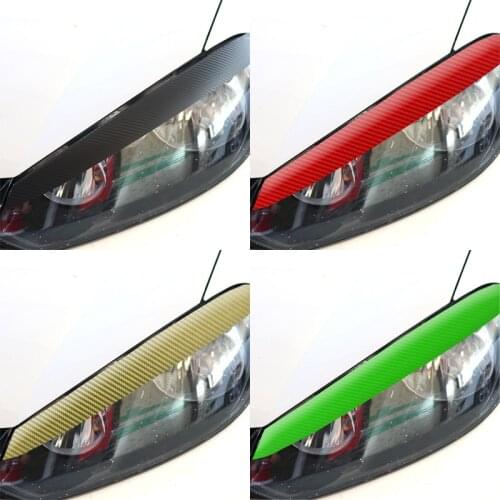 Carbon fiber sticker for Volkswagen VW GOLF 6 / GTI /R20 forming light eyebrow eye line Car accessories