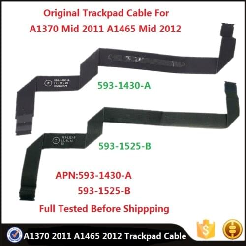 Original Laptop Flex Cable For Macbook Air 11" A1370 Mid 2011 A1465 Mid 2012 Trackpad Touchpad Cable 593-1430-A 593-1525-B