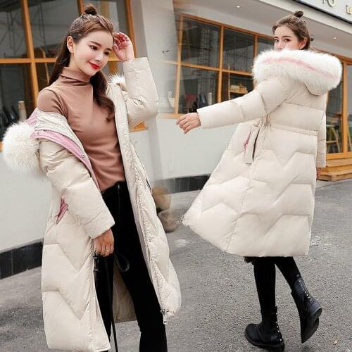 Parka Women 2020 Winter Autumn Plus Size Coat Jacket Fur Hooded Thick Warm Outerwear Female Slim Cotton Padded Overcoat