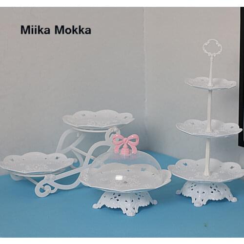 Detachable Cake Stand European Style Pastry Cupcake Fruit Plate Snack Plate Serving Dessert Holder Wedding Party Home Decor