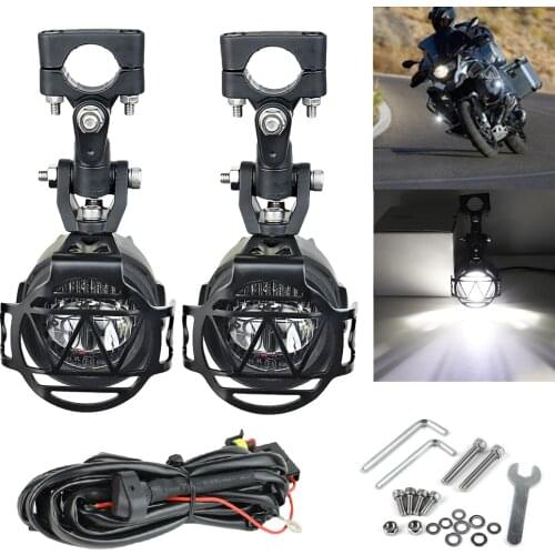 Motorcycle LED Fog Light & with Wiring Harness For BMW R1200 GS /ADV Motorcycle Led Lights White 6000k