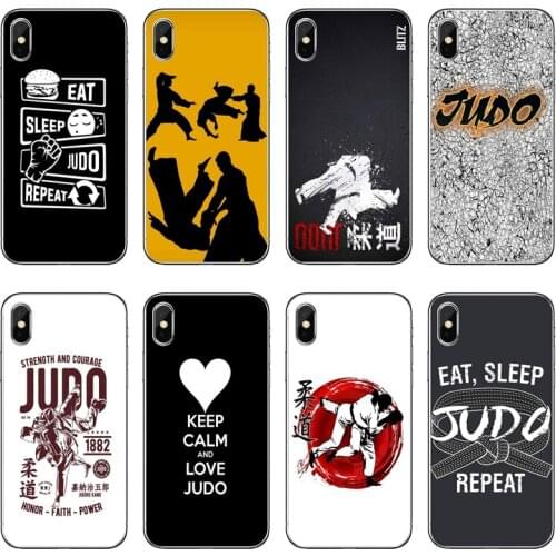 Japan Judo Sports Transparent Phone Case For iPhone 12 11 Pro Max Mini XS Max XR X 8 7 Plus 6 6S Plus 5 5S SE 2020