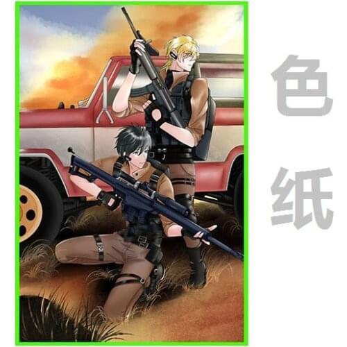 Yuan Dan Novel Awm Jue Di Qiu Sheng Yu Yang Qi Zui Colored Paper Badge Brooch Pin Man Man He Qi Duo Fiction Doujin Around