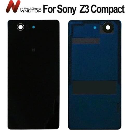Back glass For Sony Xperia Z3 Compact Battery Cover Housing Case For Sony Z3 Mini Back Battery Cover Door Battery Case D5803