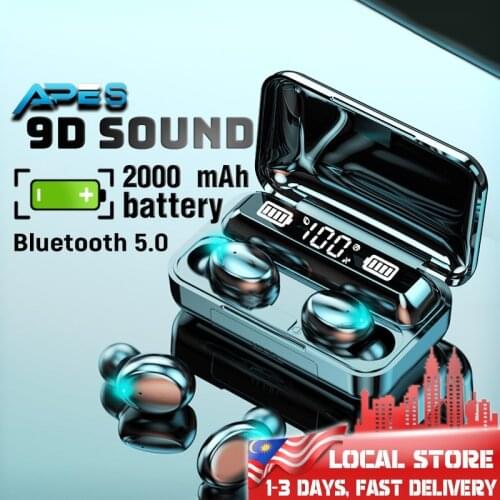 Sound TWS 5.0 Bluetooth Earphones Wireless Earbuds Touch IPX7 Waterproof Digital DisplayAndroid Earphone Headphones Qcy T1c