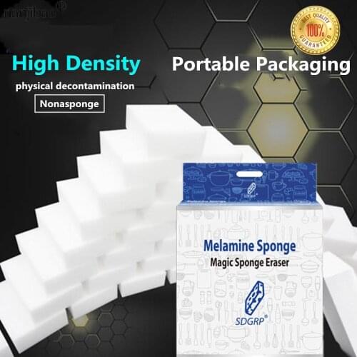 100/40/20/10pcs Melamine Sponge Magic Sponge Eraser Melamine Cleaner for Kitchen Office Bathroom Nano Cleaning Spoonge 10x6x2cm