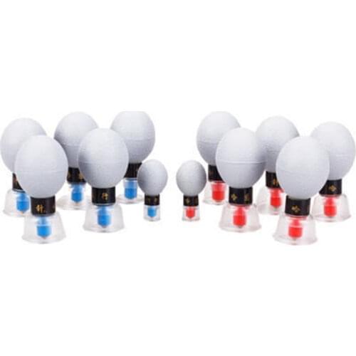 12pcs TCM Magnetic Therapy Acupressure Suction Cups Vacuum Cupping Set Anti Cellulite Dehumidify Acupoint Massage Jars