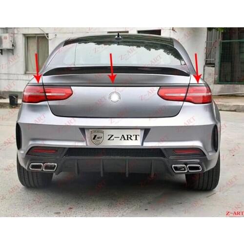 2016-2019 Z-ART GLE Coupe carbon fiber rear trunk lid trim parts for GLE Coupe taillights carbon fiber eyebrow