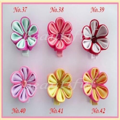 36 pcs BLESSING Latest Vogue Various Style hair accessories 2.25 - 3" Silk B- Flower 214