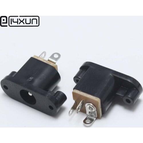 5PCS 6.3*2.0mm DC Power jack Switch Connector 6.3mm*2.0mm 0.5A 30V 3Pin DIP Audio Panel Mounting Socket for TV LCP PC ect