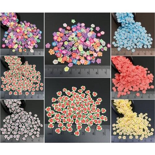 50g Flower Polymer Clay Sprinkle For Kids Diy,Soft Clay For Craft Clay/Nail Art/Scrapbook Decoration DIY,Filler