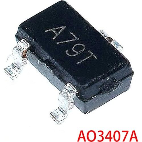 50PCS AO3407A SOT-23 marking: A79T AO3407 SOT23 P-Channel MOSFET New Original