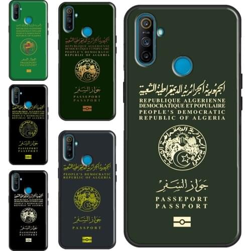 Algerian Passport For OnePlus 9 8 Pro 7 Nord 9R 8T Case Cover For Realme 8 Pro 7 6 Q3 C3 C11 C15 C21 GT Neo