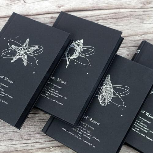 A5 Notebook Black Paper 128 Sheets All Black Inner Pages Graffiti Hand Book Creative Diary