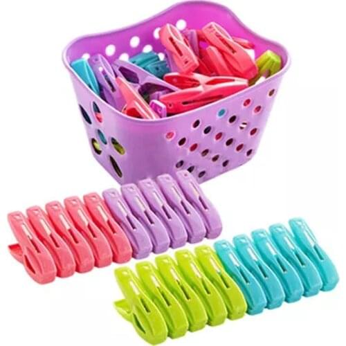 Laundry Clothes Pins Hanging Pegs Clips Plastic Cabides Hangers Racks Clothespins Kitchen Quality Hangers QE clothes pin2