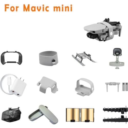 QC3.0 Fast Charger Camera Lens Cover Case Landing Gear Fixed Propeller Stabilizer Holder Propeller Motor Holder For Mavic mini