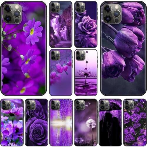 Love Infinity on Purple Case for iPhone 11 Soft TPU Cover for iPhone 12 Pro XR 7 8 Plus X XS Max SE 2020 Shell