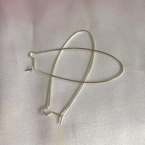 " Fake One Penalty Ten " 38MM 12Pcs=6Pairs (Mark 925) 925 Sterling Silver Jewelry Earring Hoops Ear Clasps Jewelry Findings