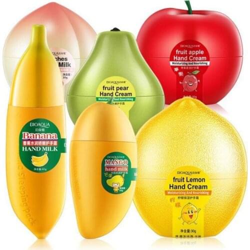 Fruit Apple Pear Lemon Banana Mango Moisturizing Hydrating Hand Cream for Winter Anti-chapping Nourishing Skin Care Hand Care