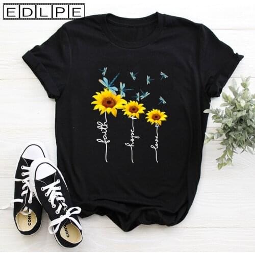 Dragonfly Chrysanthemum Print Tshirt Women Kawaii Clothes Y2k Aesthetic Harajuku Shirt Unif E Girl Manga Y2k Top Fairy Grunge
