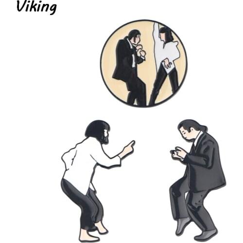 G1799 Fashion Pin Cartoon Couple Enamel Pins Backpack Bag Brooch badges for Clothing Tie Pin Charm Kids jewelry