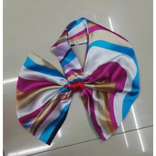 Tie for Bank hotel stewardess white collar unit small square satin magic silk scarf