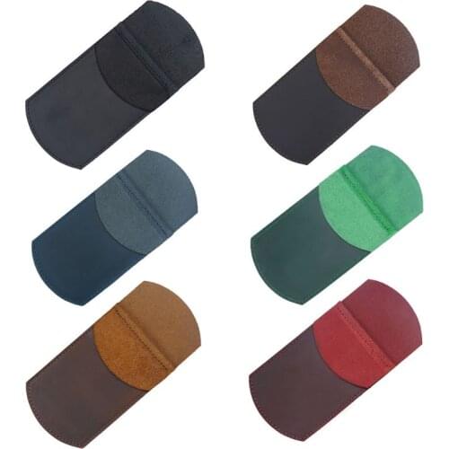 Handmade Leather Retro Pencil Bag Fountain Pen Pouch Sleeve Cover Pocket Stationery