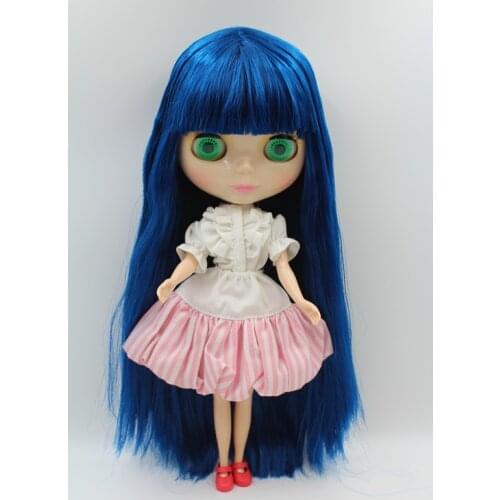 Free Shipping big discount RBL-288DIY Nude Blyth doll birthday gift for girl 4colour big eyes dolls with beautiful Hair cute toy