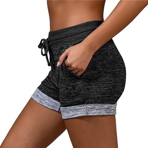 Summer New Women Sports Hot Shorts Casual Lady Cotton Sexy Home Short Elastic Womens Fitness Solid Color Shorts Sportwear