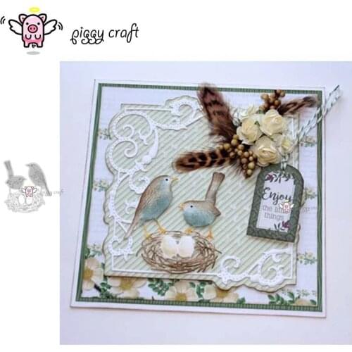 Piggy Craft metal cutting dies cut die mold Bird nest egg decoration Scrapbook paper craft knife mould blade punch stencils dies