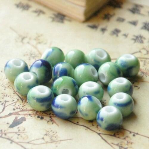 Missxiang new Ceramic beads jewelry 10mm beads personality kiln change beads diy material accessories gifts for student women