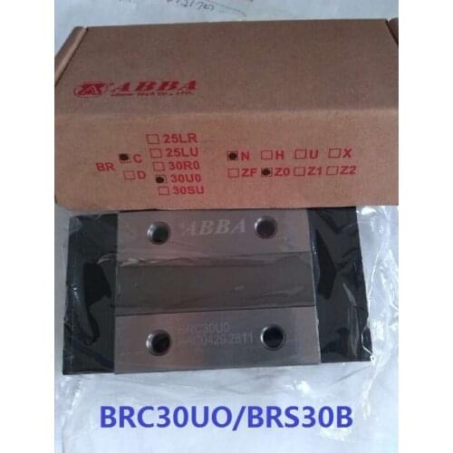 2pcs Original Taiwan ABBA BRC30UO/BRS30B Slider Block Linear Rail Guide Bearing for CNC Router Laser Machine 3D printer