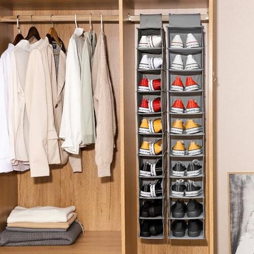 Wardrobe Hanging Storage Bag Foldable Portable Closet Organizer Dustproof Clothes Shoes Handbag Storage Holder Home Organizer