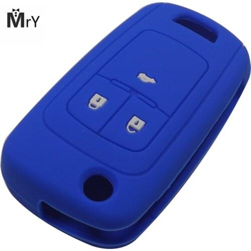 3 Buttons Silicone Car Key Cover Case For Chevrolet Cruze 2013 Spark Onix Silverado Volt Camaro Aveo Sonic Remote With Logo