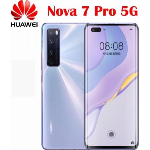 Official Original Huawei Nova 7 Pro 5G Moible Phone 6.57 Inch OLED 2340*1080 Screen Kirin 985 4000mAh 64.0MP Main Camera NFC