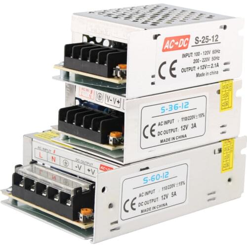 12 V Transformers 220V To 12V Power Supply 1A 2A 3A 5A 8.5A 10A 15A 20A 12 V Power Supply Adapter LED Driver Transformers 220V