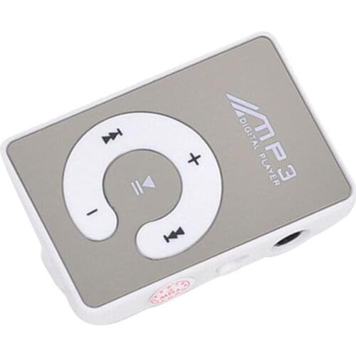 Mirror Clip USB Digital Mp3 Music Player Support 1-8GB SD TF Card