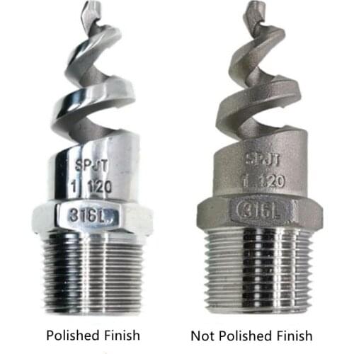 1/4" 3/8" 1/2" 3/4" 1" 2" 3" BSPT Male Thread Stainless Steel Spiral Cone Atomization Nozzle Spray Sprinkler Head Pipe Fittings