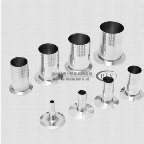 1.5'' Tri Clamp x 10mm-108mm OD Hose Barb - 304 Stainless Steel