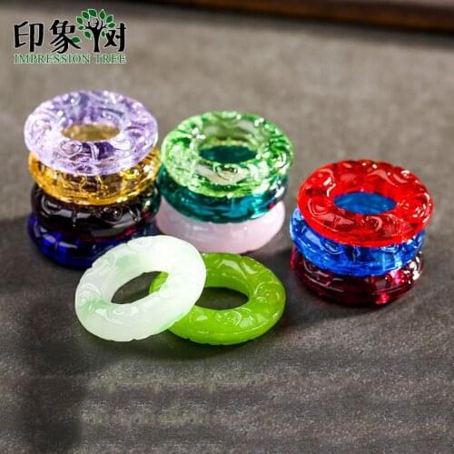 2Pcs 25mm Handmade Lampwork Beads Charms Ethnic Round Carven Clouds Hollow Big 12mm Hole Glass Pendants DIY Jewelry Making 16034